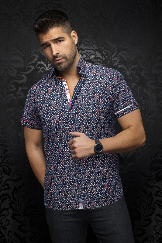 Flash discounts on men’s clothing – Don’t miss out! Au Noir Stretch Short Sleeve Shirt | Spiro Navy Flash discounts on men’s clothing – Don’t miss out! Au Noir Stretch Short Sleeve Shirt | Spiro Navy