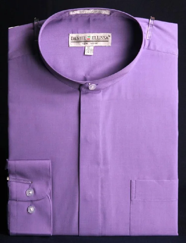 Shop affordable and stylish clothing – Limited-time discounts. Banded Collar Dress Shirt, Lavender Shop affordable and stylish clothing – Limited-time discounts. Banded Collar Dress Shirt, Lavender