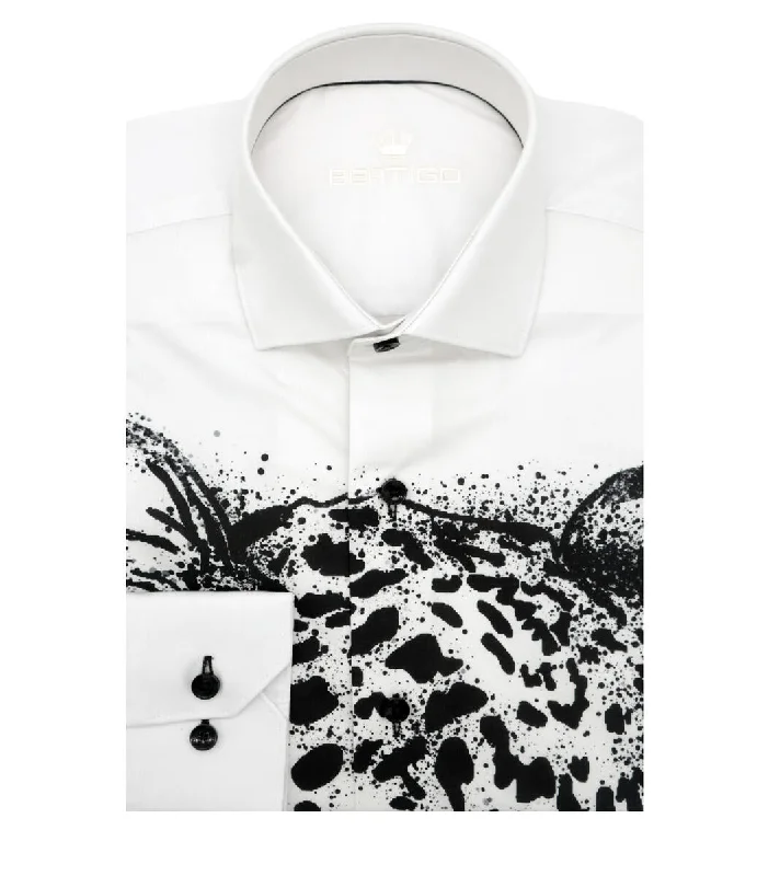 Big discounts – don’t miss out!  Bertigo Shirt | Ace-05 Snow Leopard Print
