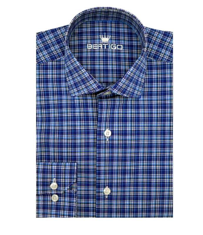 Huge deals on men’s clothing – Limited-time only! Bertigo Shirt | Cole-92 Navy Tartan Ginghamm Print Huge deals on men’s clothing – Limited-time only! Bertigo Shirt | Cole-92 Navy Tartan Ginghamm Print