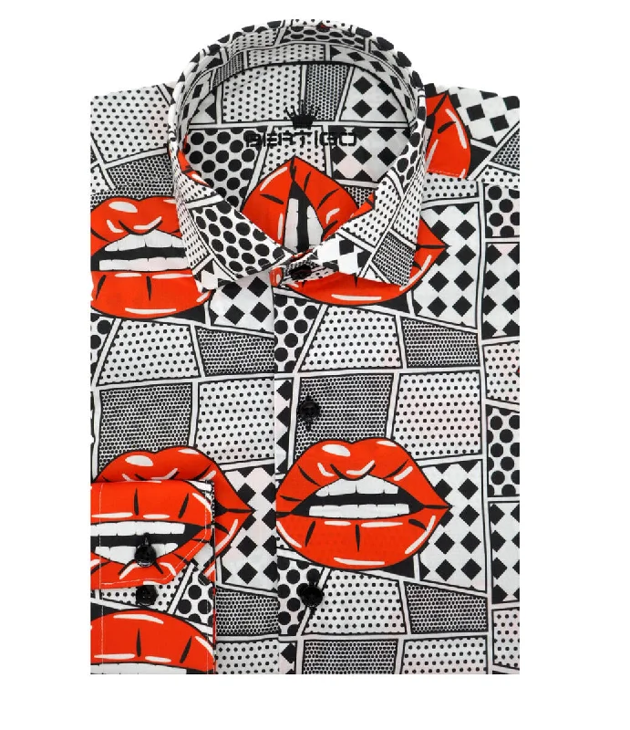 Enjoy exclusive discounts.  Bertigo Shirt | Comics-05 Comic Lips Art Print
