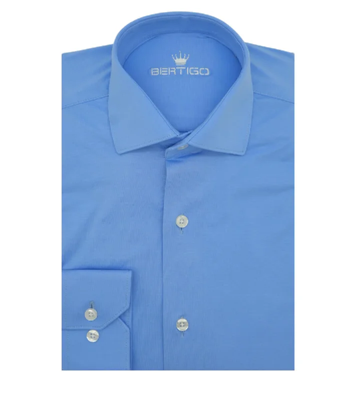 Clearance sale – shop men's clothing at discounted prices! Bertigo Shirt | Cooper-02 Blue Solid Clearance sale – shop men's clothing at discounted prices! Bertigo Shirt | Cooper-02 Blue Solid