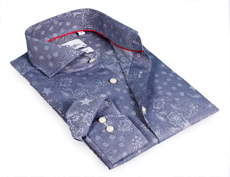 Time to upgrade your wardrobe – shop men’s fashion on sale. Blue Long Sleeve Shirt with contract trimming // Dual cuffs// contemporary fit Time to upgrade your wardrobe – shop men’s fashion on sale. Blue Long Sleeve Shirt with contract trimming // Dual cuffs// contemporary fit