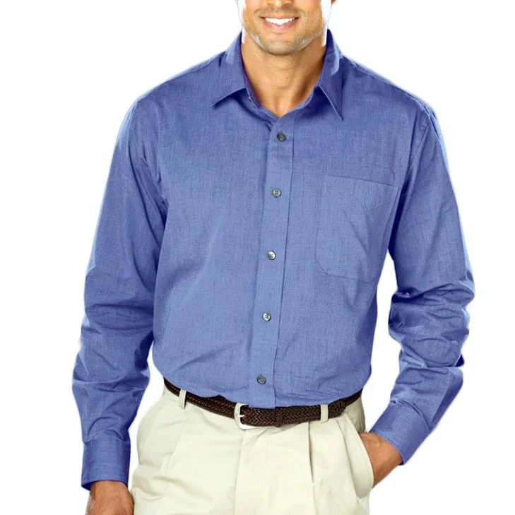 – Shop now and save big.  Blue Generation Long Sleeve Heathered Crossweave Shirt