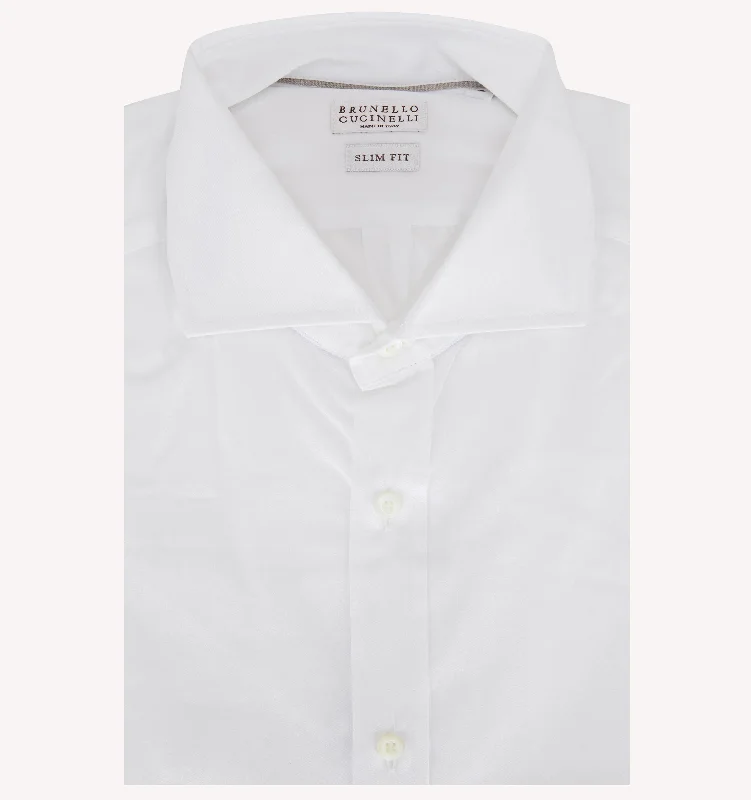 Seasonal clearance – Save on all clothing essentials this weekend. Brunello Cucinelli Dress Shirt in White Seasonal clearance – Save on all clothing essentials this weekend. Brunello Cucinelli Dress Shirt in White