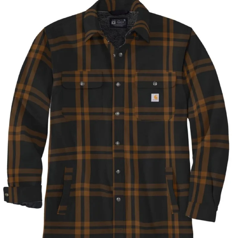 Shop the look you love at prices you’ll love even more! Carhartt Men's Relaxed Fit Flannel Sherpa-Lined Button-Down Snap Shirt Jac Shop the look you love at prices you’ll love even more! Carhartt Men's Relaxed Fit Flannel Sherpa-Lined Button-Down Snap Shirt Jac