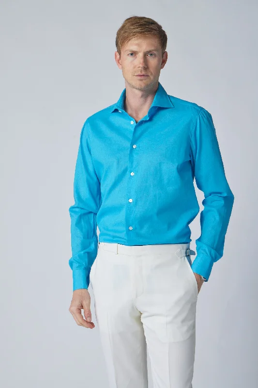 Don’t miss out – Limited-time   Aqua Textured Linen Shirt