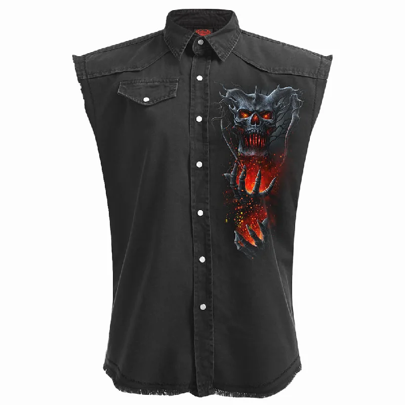 Save up to 70% clothing – Shop now for the best deals. Death Embers - Sleeveless Stone Washed Worker Black Save up to 70% clothing – Shop now for the best deals. Death Embers - Sleeveless Stone Washed Worker Black