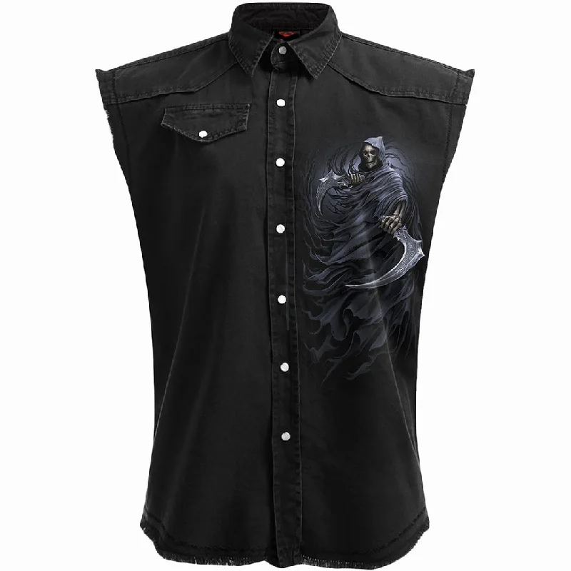 New season, new deals – shop men's clothing now! Double Death - Sleeveless Stone Washed Worker Black New season, new deals – shop men's clothing now! Double Death - Sleeveless Stone Washed Worker Black