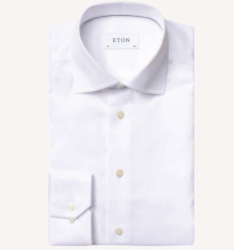 Fresh clothing styles are here – Shop now for exclusive discounts!  Eton Signature Twill Dress Shirt in White