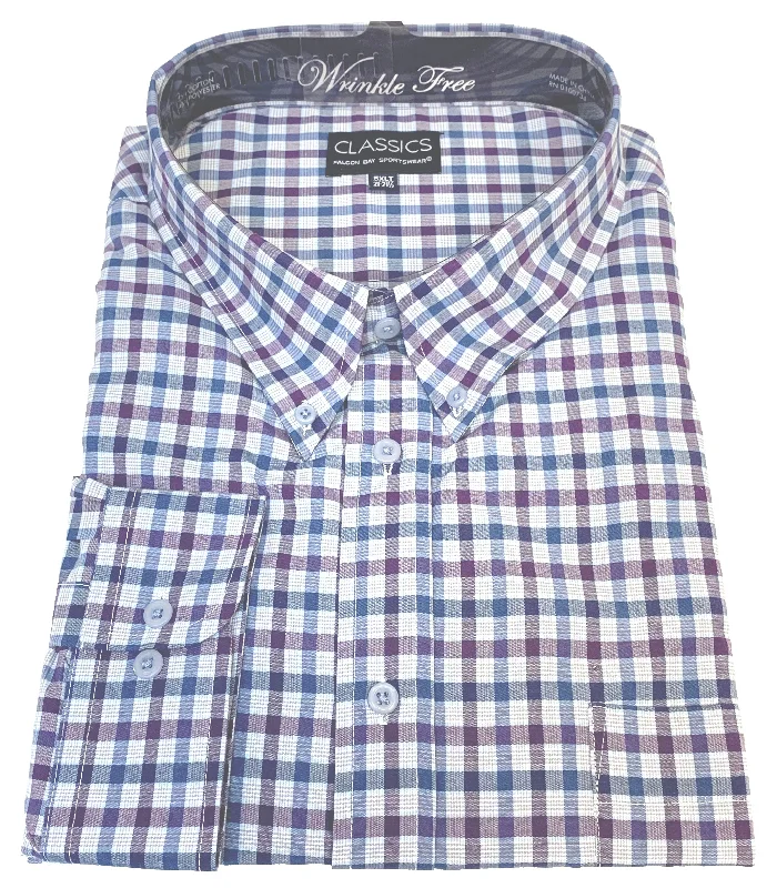 Final clearance: Men’s clothing items up to 70% off! Falcon Bay Classics Blue/White Check Woven Dress Shirt Final clearance: Men’s clothing items up to 70% off! Falcon Bay Classics Blue/White Check Woven Dress Shirt