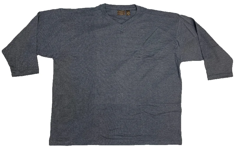 Men’s fashion sale – new deals added every day!  Falcon Bay Men's V-Neck Long Sleeve Melange Stripe Shirt Closeout