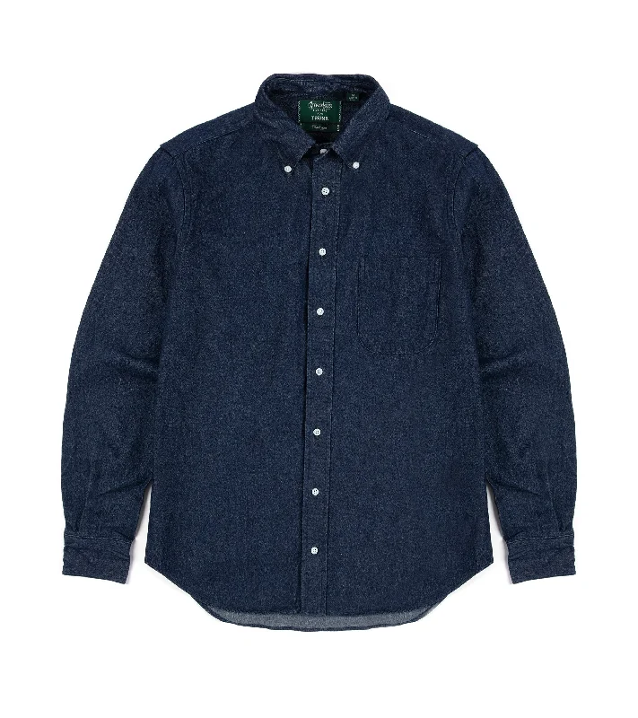 Discover new arrivals in clothing – Affordable styles for every occasion. Gitman Vintage Cotton Denim Button Down Shirt: Dark Blue Discover new arrivals in clothing – Affordable styles for every occasion. Gitman Vintage Cotton Denim Button Down Shirt: Dark Blue