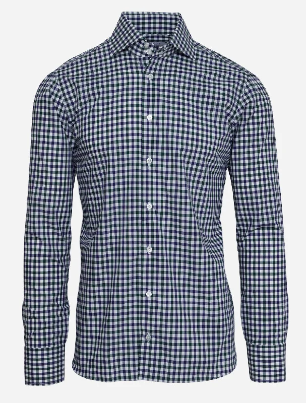 Save up to 60% on new arrivals in clothing – Shop now!  Green/Navy Check Shirt