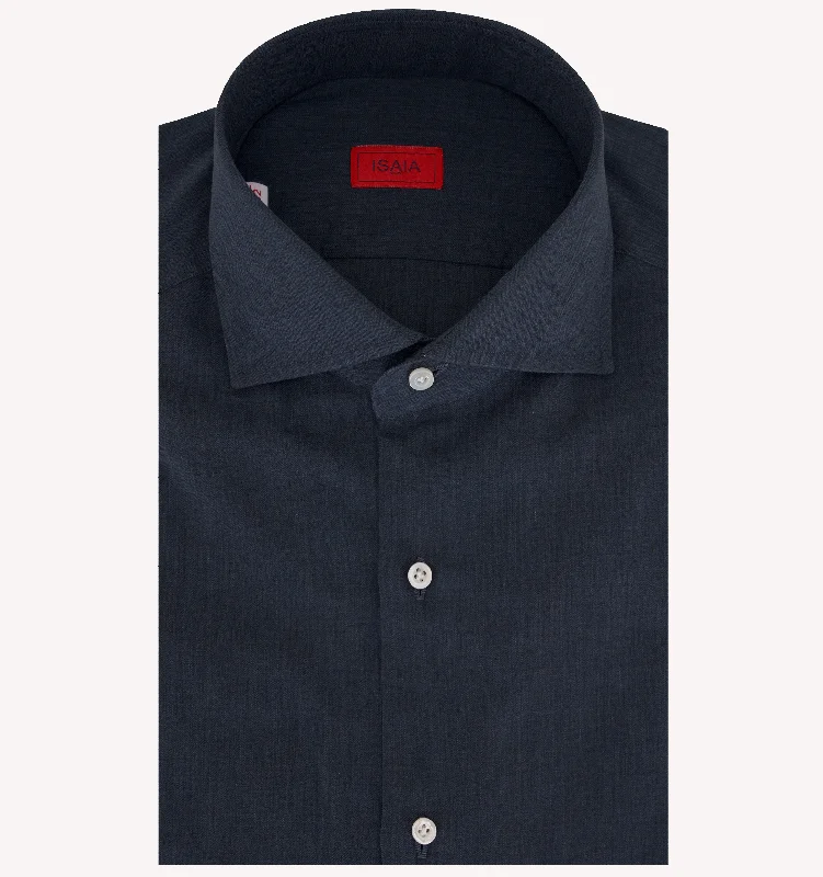 Flash sale: Save big on men's clothing this weekend!  Isaia Dress Shirt in Midnight