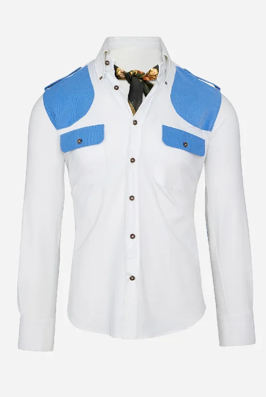 Flash discounts – men’s clothing essentials for less. JD Performance Field Shirt in White with Blue Flash discounts – men’s clothing essentials for less. JD Performance Field Shirt in White with Blue