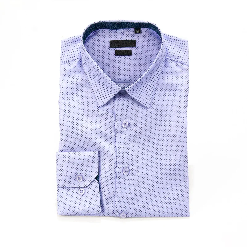 Shop trendy clothing at amazing prices – exclusive deals! Lavender Slim-Fit Designer Dress Shirt Shop trendy clothing at amazing prices – exclusive deals! Lavender Slim-Fit Designer Dress Shirt