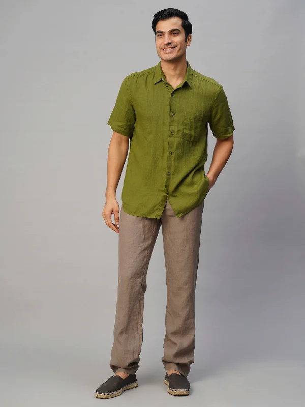 Get 20% off your first order of men’s fashion. Men's Olive 100% Linen Regular Fit Shirt Get 20% off your first order of men’s fashion. Men's Olive 100% Linen Regular Fit Shirt