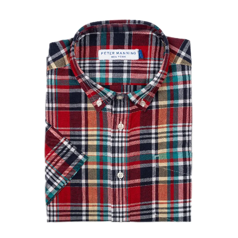 Refresh your wardrobe with the best deals on men's fashion. Madras Short Sleever - Red Refresh your wardrobe with the best deals on men's fashion. Madras Short Sleever - Red