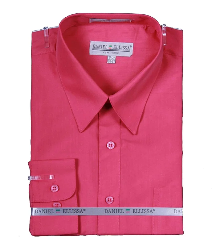 Upgrade your look with stylish, affordable men’s clothing. Men's Basic Dress Shirt with Convertible Cuff -Color Fuchsia Upgrade your look with stylish, affordable men’s clothing. Men's Basic Dress Shirt with Convertible Cuff -Color Fuchsia