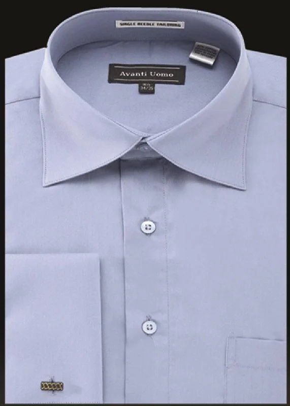 Limited-time offer – Shop top-rated clothing with massive discounts! Men's French Cuff Dress Shirt Spread Collar- Powder Blue Limited-time offer – Shop top-rated clothing with massive discounts! Men's French Cuff Dress Shirt Spread Collar- Powder Blue