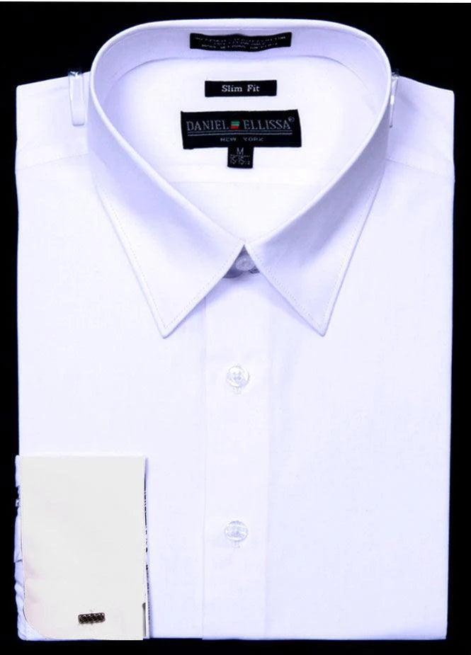 Limited-time offer – Shop top-rated clothing with massive discounts! Slim Fit French Cuff Shirt, White Limited-time offer – Shop top-rated clothing with massive discounts! Slim Fit French Cuff Shirt, White
