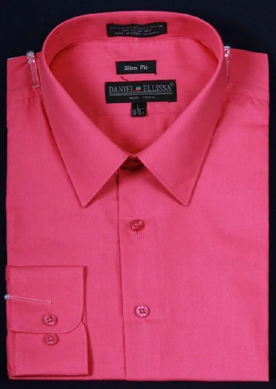 Limited-time offer!  Men's Slim Fit Dress Shirt Color Fuchsia
