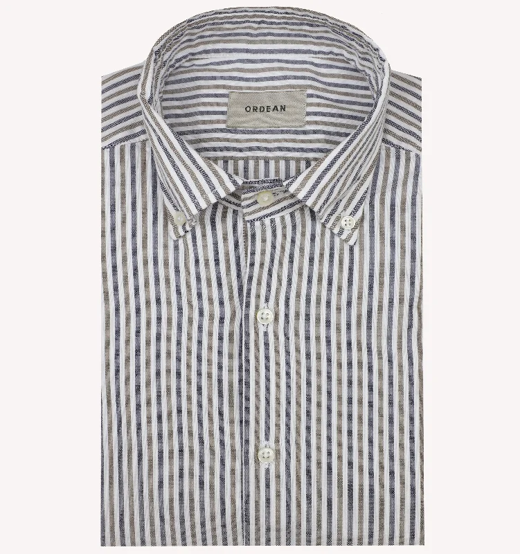 Shop the latest styles in men’s fashion – don’t miss out on these deals! Ordean Stripe Sport Shirt Navy Tan Shop the latest styles in men’s fashion – don’t miss out on these deals! Ordean Stripe Sport Shirt Navy Tan