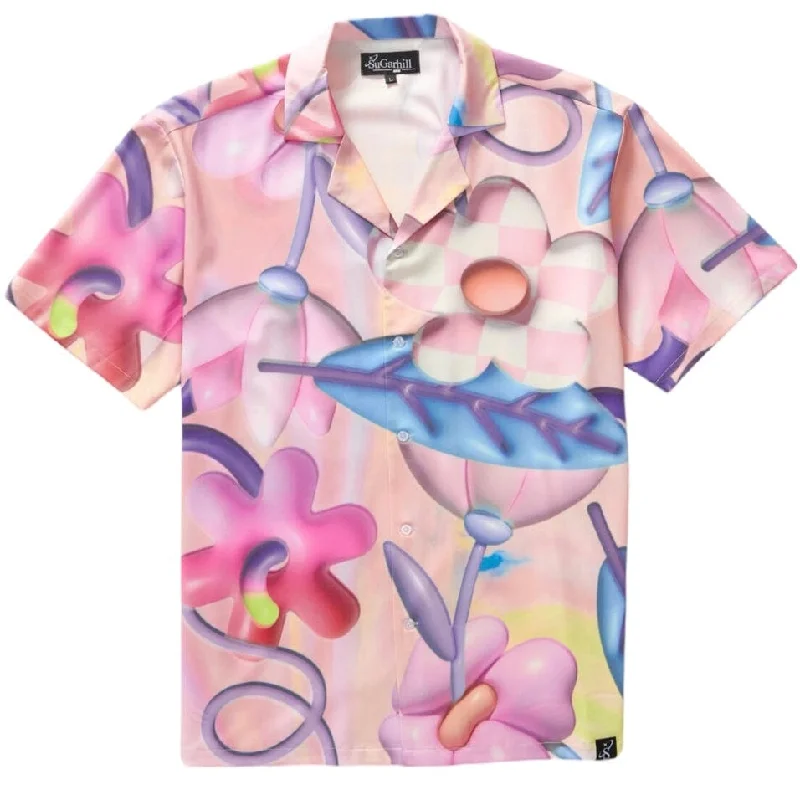 Shop exclusive offers on men’sapparel Sugar Hill "Flora" Button-Up Shirt (Pink) SH24-SUM1-54 Shop exclusive offers on men’sapparel Sugar Hill "Flora" Button-Up Shirt (Pink) SH24-SUM1-54