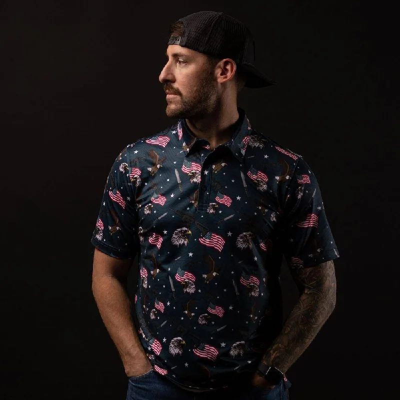 Shop our exclusive men’s fashion deals – limited time only!  Men's Polo - Tac Eagle