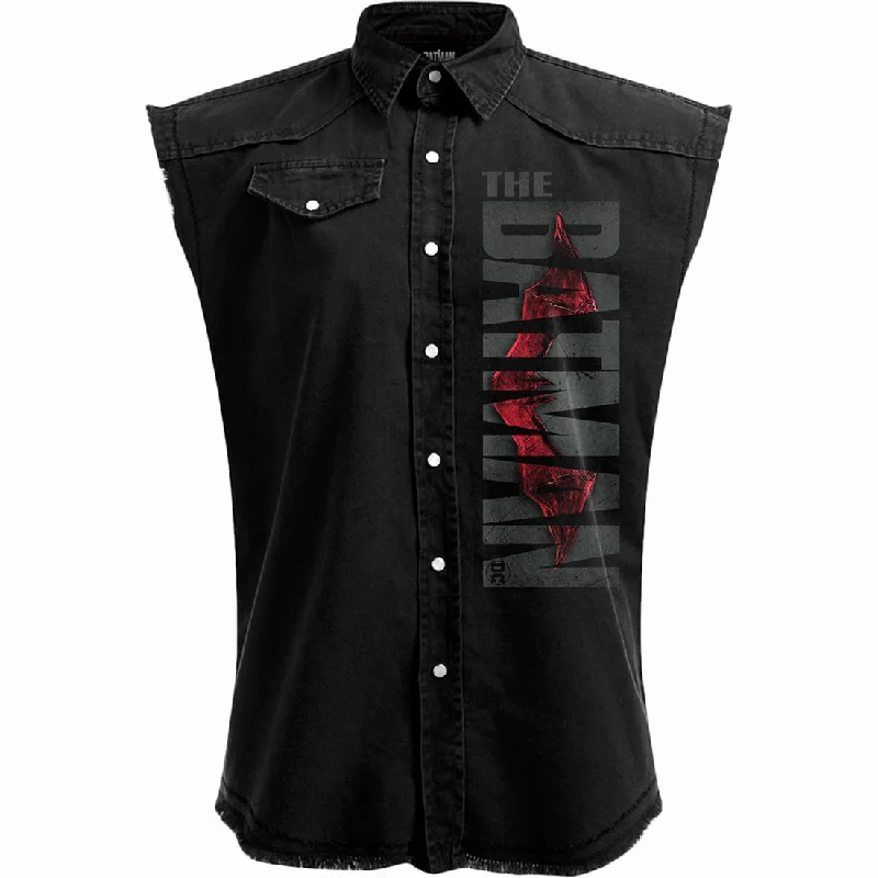 Save on stylish, high-quality clothing for every occasion – The Batman - Profile Logo - Sleeveless Stone Washed Worker Black Save on stylish, high-quality clothing for every occasion – The Batman - Profile Logo - Sleeveless Stone Washed Worker Black