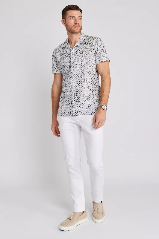 Best deals on men’s clothing – Sale ends soon, shop today!  Brown Blue Motif Shirt