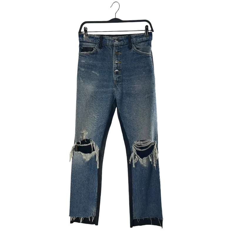 Limited-time offer!  AMIRI/Skinny Pants/26/Denim/IDG/blu wash distressed leather bk