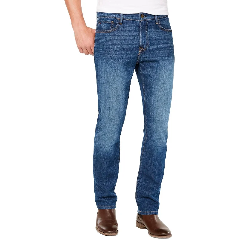 Don’t miss out – Limited-time   Mens Denim Stretch Straight Leg Jeans