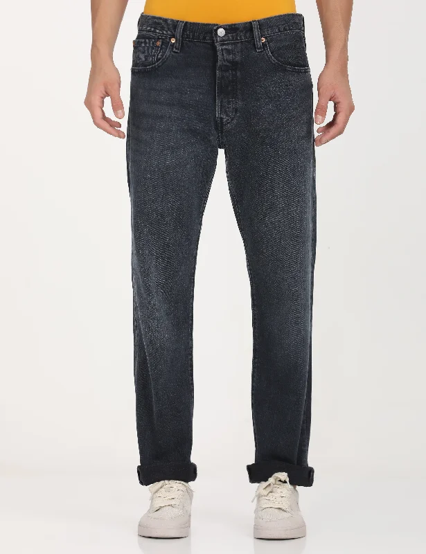 Shop the look you love at prices you’ll love even more!  Men's 501 Straight Fit Charcoal Grey Button Fly Jeans