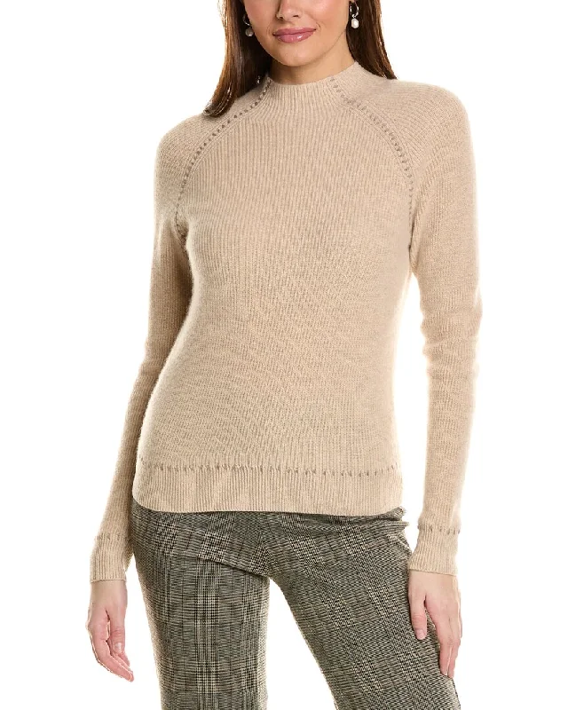 Step into style with our women’s clothing collection Amicale Cashmere Whipstitch Shaker Funnel Neck Cashmere Sweater Step into style with our women’s clothing collection Amicale Cashmere Whipstitch Shaker Funnel Neck Cashmere Sweater