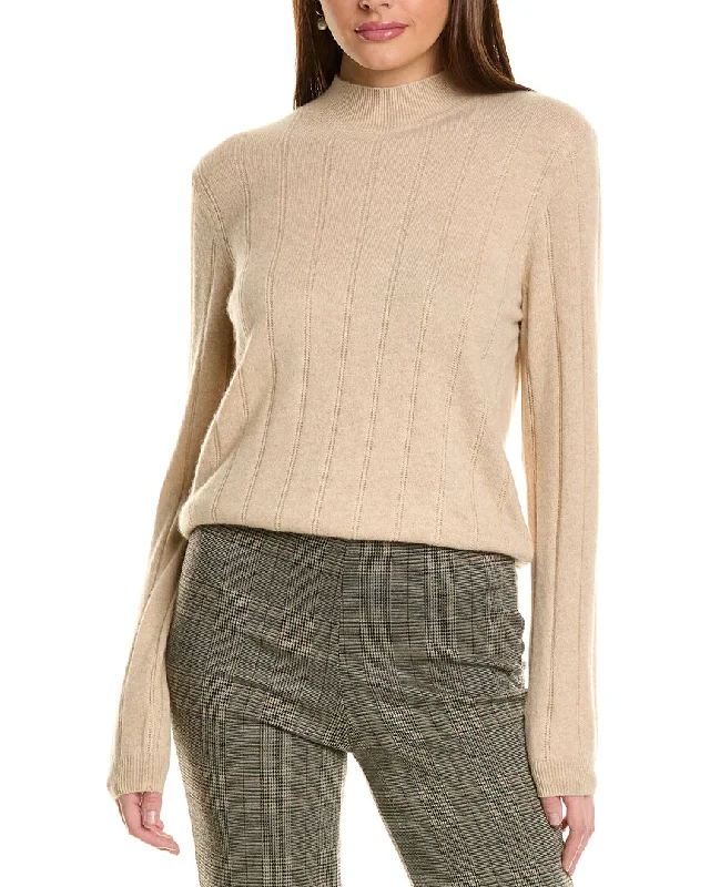 Stylish clothing designed to flatter every woman Amicale Cashmere Wide Rib Cashmere Sweater Stylish clothing designed to flatter every woman Amicale Cashmere Wide Rib Cashmere Sweater