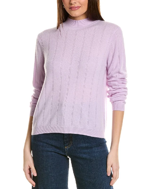 Soft, breathable fabrics for fashionable women Amicale Cashmere Wide Rib Cashmere Sweater Soft, breathable fabrics for fashionable women Amicale Cashmere Wide Rib Cashmere Sweater