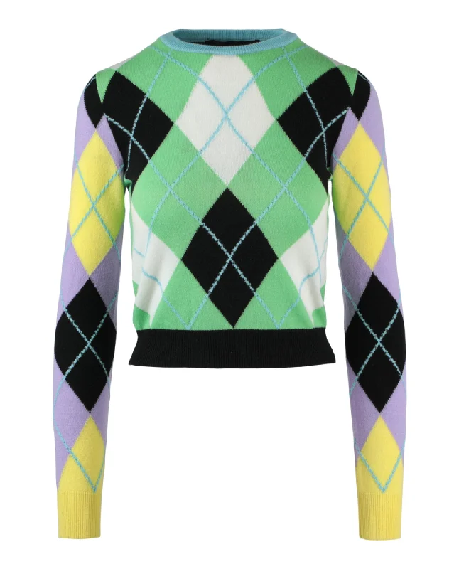 Comfortable yet fashionable women’s wear   Argyle Patterned Cashmere Sweater