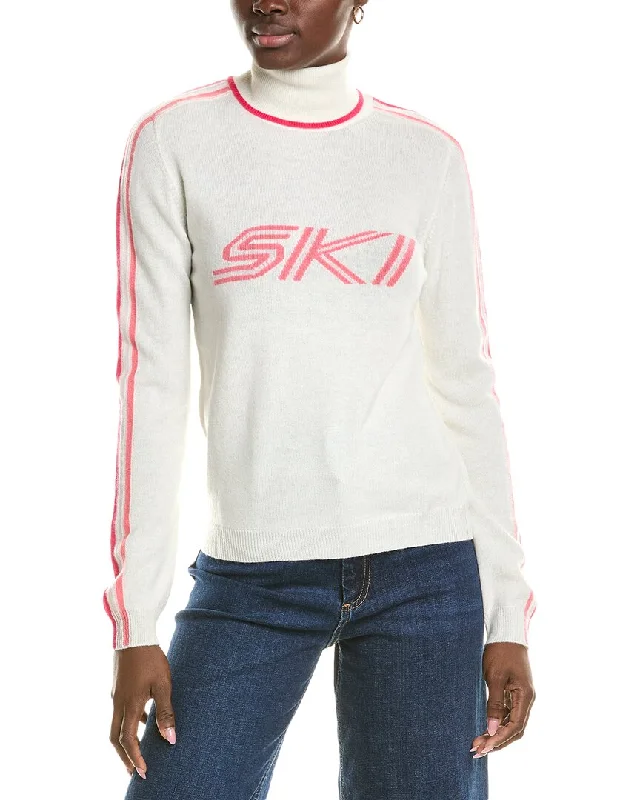 Statement pieces for the confident woman Brodie Cashmere Wool & Cashmere-Blend Rainbow Ski Roll Neck Jumper Statement pieces for the confident woman Brodie Cashmere Wool & Cashmere-Blend Rainbow Ski Roll Neck Jumper