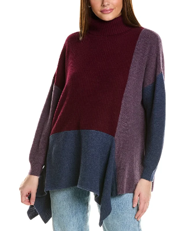 Cozy women’s clothing for the colder months Collaboration Cowl Neck Mixed Media Cashmere Sweater Cozy women’s clothing for the colder months Collaboration Cowl Neck Mixed Media Cashmere Sweater
