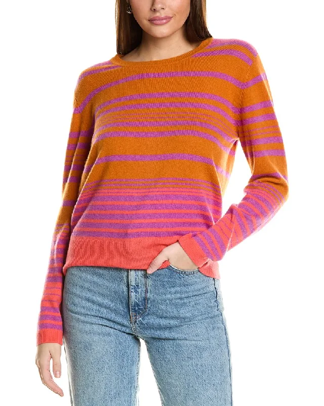 Affordable fashion that looks high-end   Collaboration Dahlia Stripe Cashmere Sweater