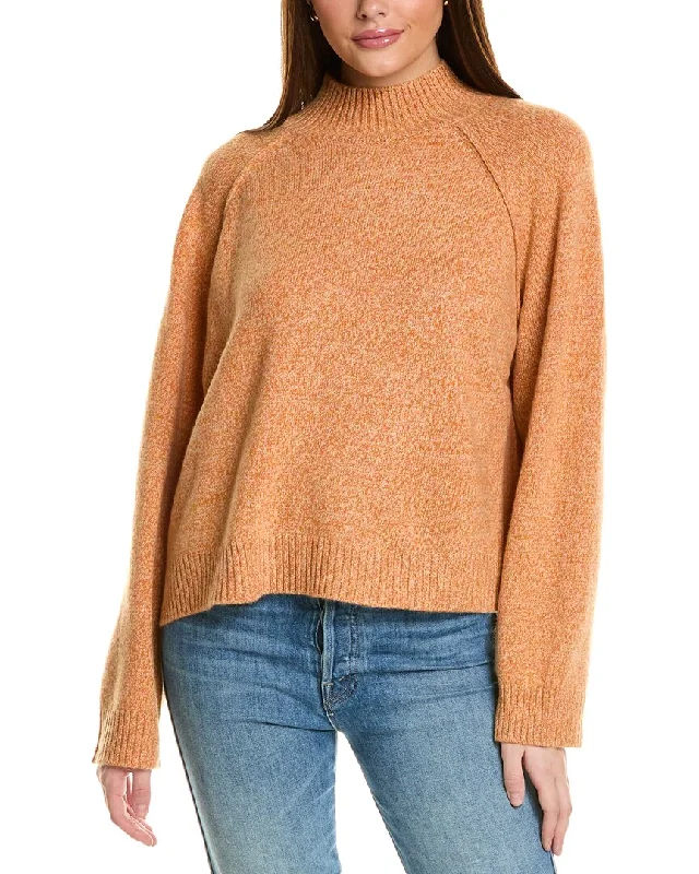 Timeless women’s fashion for any occasion Collaboration Melange Boxy Mock Neck Cashmere Sweater Timeless women’s fashion for any occasion Collaboration Melange Boxy Mock Neck Cashmere Sweater