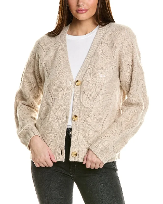 High-quality women’s wear for everyday elegance Collaboration Mercedes Tulip Cable Cashmere Cardigan High-quality women’s wear for everyday elegance Collaboration Mercedes Tulip Cable Cashmere Cardigan