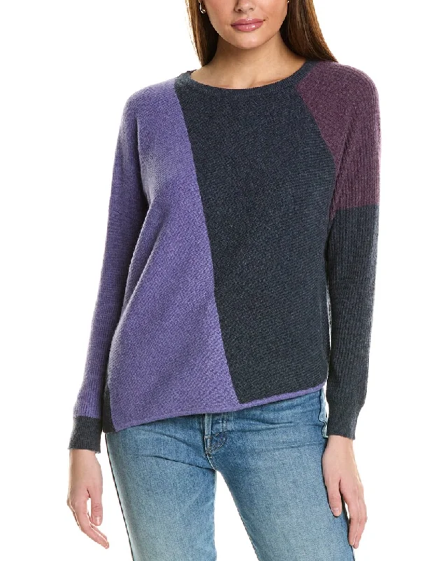 Timeless clothing pieces every woman should own Collaboration Mixed Media Crewneck Cashmere Sweater Timeless clothing pieces every woman should own Collaboration Mixed Media Crewneck Cashmere Sweater