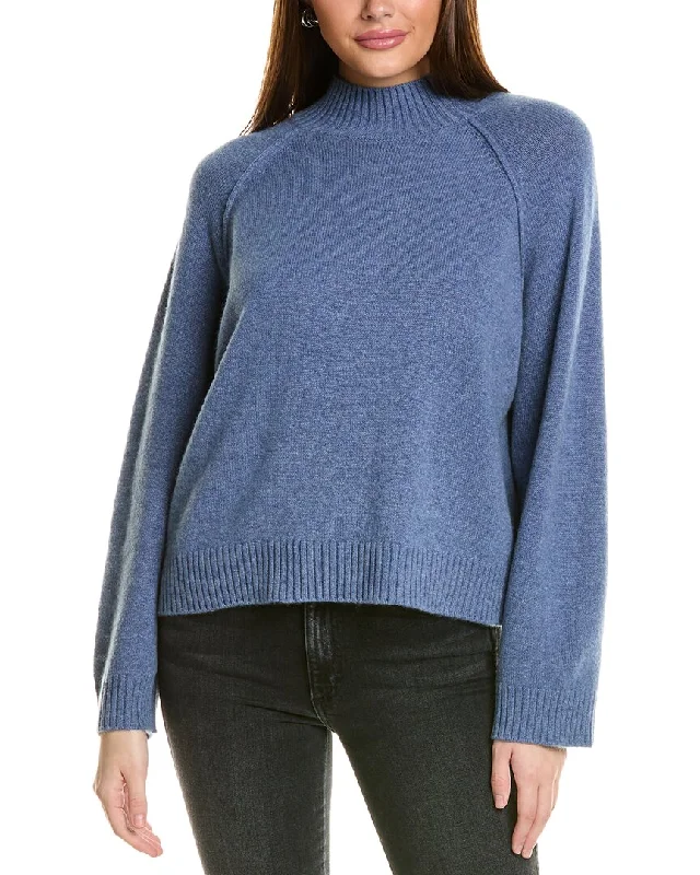 A perfect wardrobe for fashionable women Collaboration Serena Boxy Mock Neck Cashmere Sweater A perfect wardrobe for fashionable women Collaboration Serena Boxy Mock Neck Cashmere Sweater