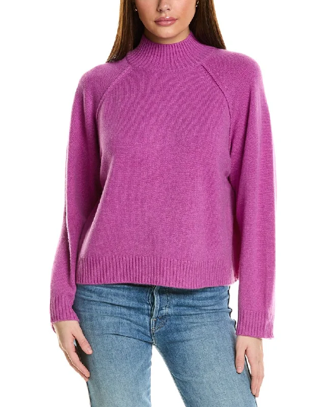 Summer-ready fashion for stylish women Collaboration Serena Boxy Mock Neck Cashmere Sweater Summer-ready fashion for stylish women Collaboration Serena Boxy Mock Neck Cashmere Sweater