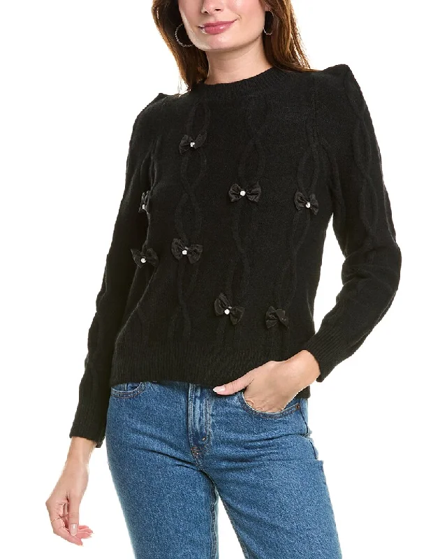Everyday essentials for a stylish wardrobe   Gracia Cable Knit Bow Tie Sweater