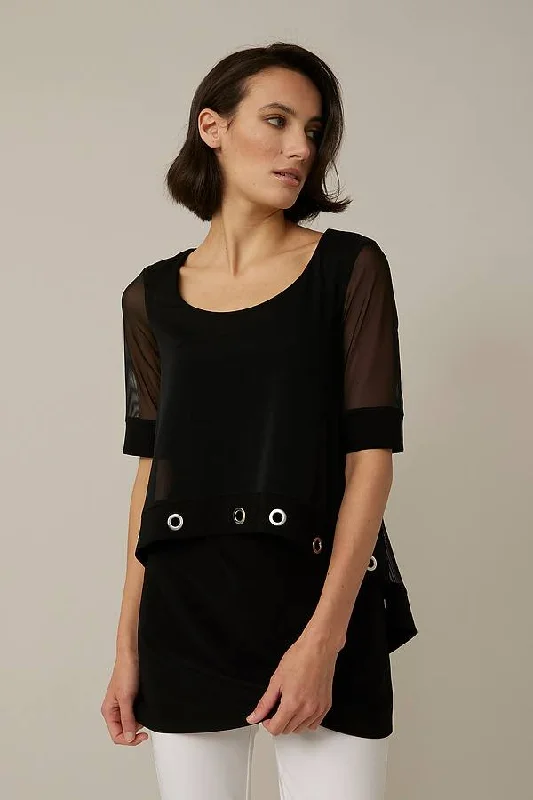 Affordable stylish women’s fashion collection   Joseph Ribkoff Overlay Top Style