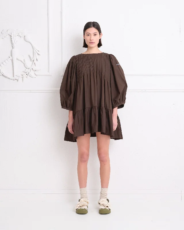 Fashionable clothing that fits every occasion   Mini Verb Dress - Espresso Cross-Stitch